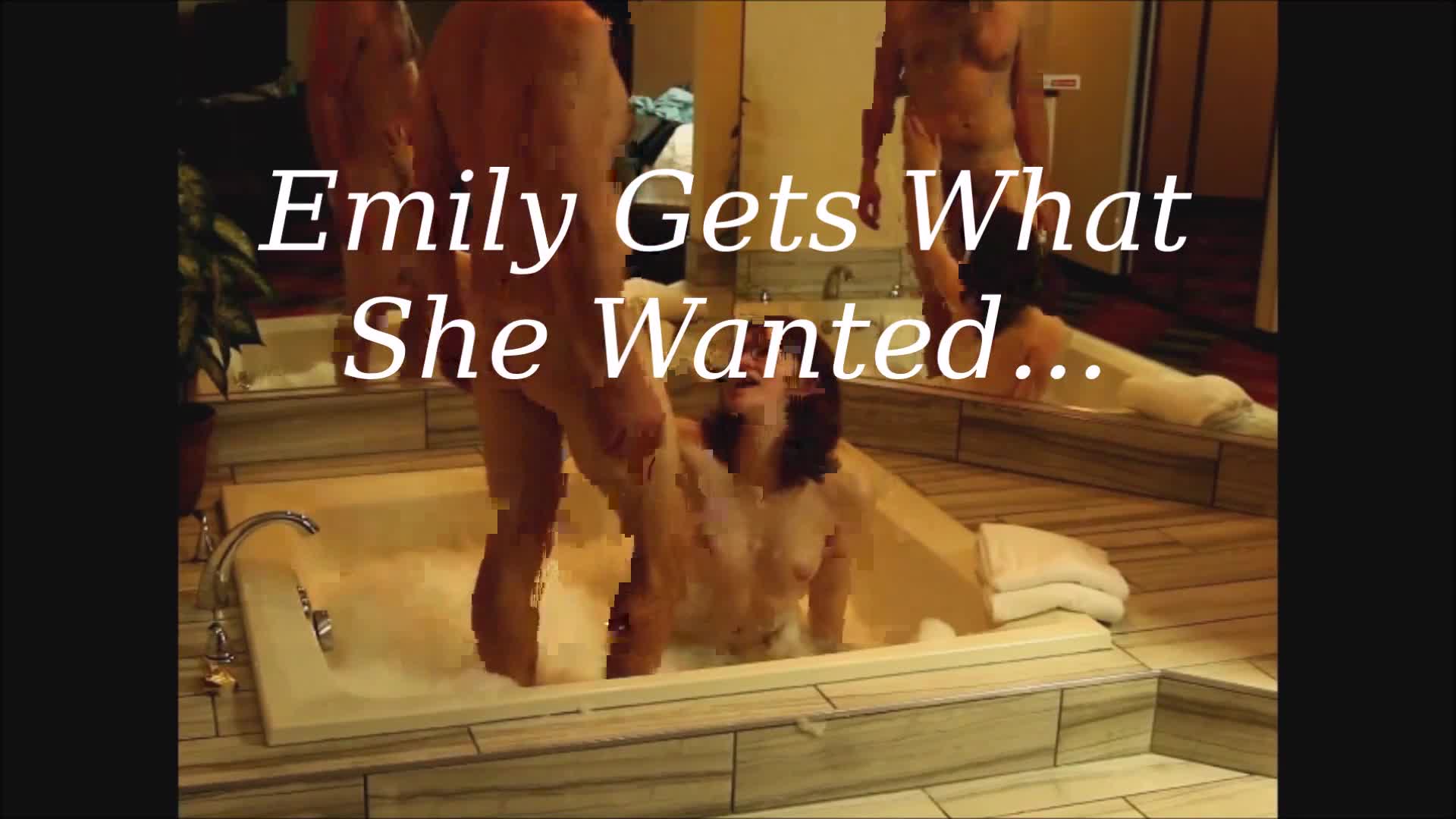 Pic #1Emily Gets What She Wanted - Blowjob, Brunette, Penetration Or Hardcore