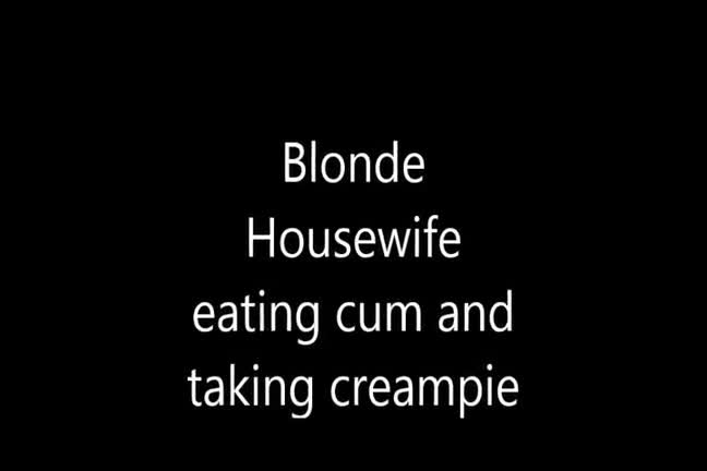 Pic #1Licking Up My Cum - Big Tits, Blonde, Blowjob, Cumshot, Penetration Or Hardcore, Close-ups, Pussy Fucking
