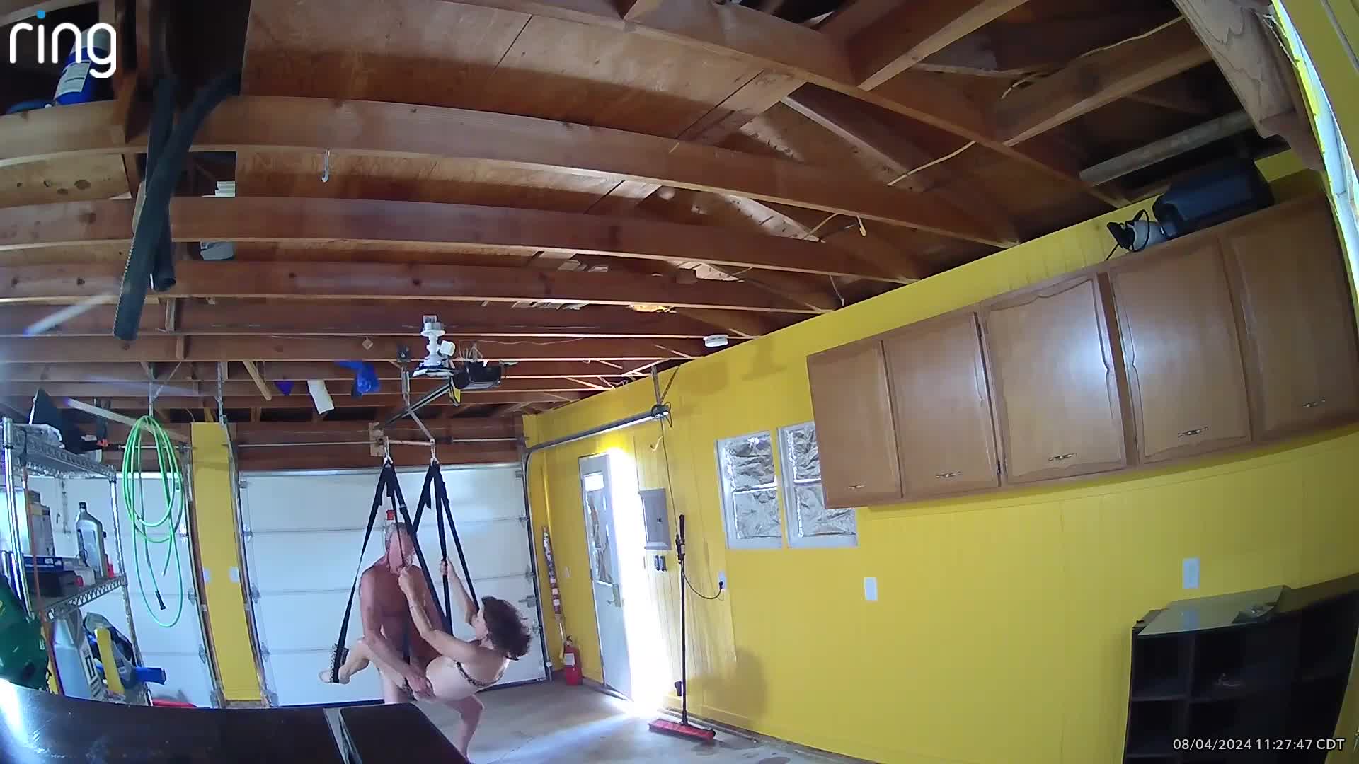 Pic #1Swing set in the garage